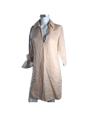 Womens SISLEY LINEN Knee Length DRESS S